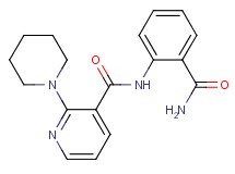 N-[2-(aminocarbonyl)phenyl]-2-(1-piperidinyl)nicotinamide