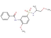 N-(2-methoxy-5-{[(2-methoxy-1-methylethyl)amino]sulfonyl}phenyl)benzamide