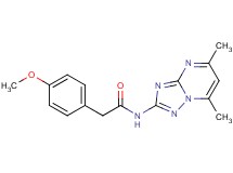 N-(5,7-dimethyl[1,2,4]triazolo[1,5-a]pyrimidin-2-yl)-2-(4-methoxyphenyl)acetamide