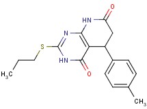 5-(4-methylphenyl)-2-(propylthio)-5,8-dihydropyrido[2,3-d]pyrimidine-4,7(3H,6H)-dione
