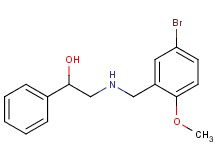 2-[(5-bromo-2-methoxybenzyl)amino]-1-phenylethanol hydrochloride