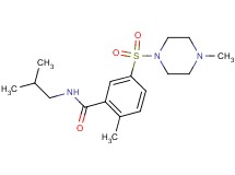 N-isobutyl-2-methyl-5-[(4-methyl-1-piperazinyl)sulfonyl]benzamide