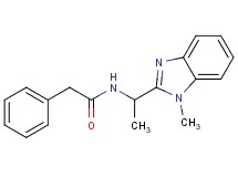 N-[1-(1-methyl-1H-benzimidazol-2-yl)ethyl]-2-phenylacetamide