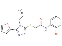 2-{[4-allyl-5-(2-furyl)-4H-1,2,4-triazol-3-yl]thio}-N-(2-hydroxyphenyl)acetamide
