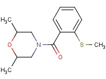 2,6-dimethyl-4-[2-(methylthio)benzoyl]morpholine