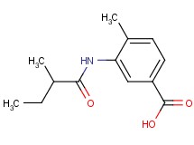 4-methyl-3-[(2-methylbutanoyl)amino]benzoic acid