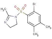 1-[(2-bromo-4,5-dimethylphenyl)sulfonyl]-2-methyl-4,5-dihydro-1H-imidazole
