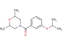 4-(3-isopropoxybenzoyl)-2,6-dimethylmorpholine