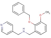 [2-(benzyloxy)-3-methoxybenzyl](4-pyridinylmethyl)amine hydrochloride