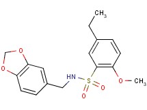N-(1,3-benzodioxol-5-ylmethyl)-5-ethyl-2-methoxybenzenesulfonamide