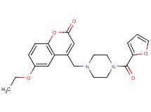 6-ethoxy-4-{[4-(2-furoyl)piperazin-1-yl]methyl}-2H-chromen-2-one