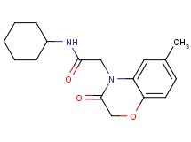 N-cyclohexyl-2-(6-methyl-3-oxo-2,3-dihydro-4H-1,4-benzoxazin-4-yl)acetamide