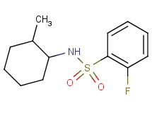 2-fluoro-N-(2-methylcyclohexyl)benzenesulfonamide