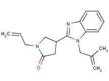 1-allyl-4-[1-(2-methylprop-2-en-1-yl)-1H-benzimidazol-2-yl]pyrrolidin-2-one