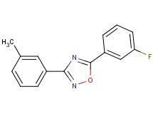 5-(3-fluorophenyl)-3-(3-methylphenyl)-1,2,4-oxadiazole