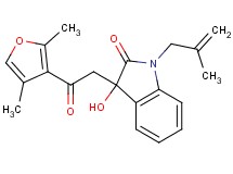 3-[2-(2,4-dimethyl-3-furyl)-2-oxoethyl]-3-hydroxy-1-(2-methylprop-2-en-1-yl)-1,3-dihydro-2H-indol-2-one