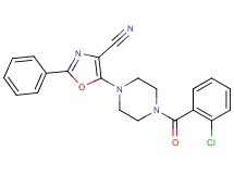 5-[4-(2-chlorobenzoyl)piperazin-1-yl]-2-phenyl-1,3-oxazole-4-carbonitrile