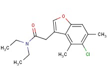 2-(5-chloro-4,6-dimethyl-1-benzofuran-3-yl)-N,N-diethylacetamide