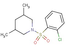 1-[(2-chlorophenyl)sulfonyl]-3,5-dimethylpiperidine