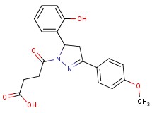 4-[5-(2-hydroxyphenyl)-3-(4-methoxyphenyl)-4,5-dihydro-1H-pyrazol-1-yl]-4-oxobutanoic acid