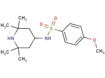 4-methoxy-N-(2,2,6,6-tetramethylpiperidin-4-yl)benzenesulfonamide
