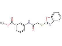 methyl 3-{[(1,3-benzoxazol-2-ylthio)acetyl]amino}benzoate