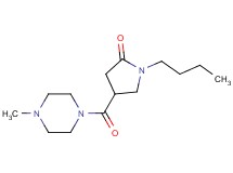 1-butyl-4-[(4-methylpiperazin-1-yl)carbonyl]pyrrolidin-2-one