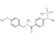 N-(4-methoxybenzyl)-N-methyl-4-[methyl(methylsulfonyl)amino]benzamide