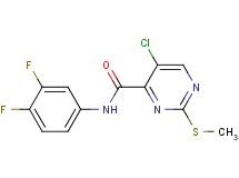 5-chloro-N-(3,4-difluorophenyl)-2-(methylthio)pyrimidine-4-carboxamide