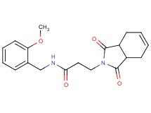 3-(1,3-dioxo-1,3,3a,4,7,7a-hexahydro-2H-isoindol-2-yl)-N-(2-methoxybenzyl)propanamide