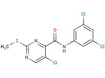 5-chloro-N-(3,5-dichlorophenyl)-2-(methylthio)pyrimidine-4-carboxamide