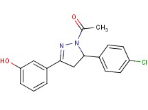 3-[1-acetyl-5-(4-chlorophenyl)-4,5-dihydro-1H-pyrazol-3-yl]phenol