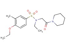 4-ethoxy-N-ethyl-3-methyl-N-[2-oxo-2-(1-piperidinyl)ethyl]benzenesulfonamide