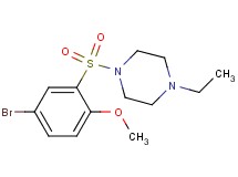 1-[(5-bromo-2-methoxyphenyl)sulfonyl]-4-ethylpiperazine