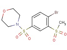 4-{[4-bromo-3-(methylsulfonyl)phenyl]sulfonyl}morpholine