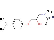 1-(4-isopropylphenoxy)-3-(2-methyl-1H-imidazol-1-yl)propan-2-ol