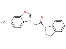 1-[(6-methyl-1-benzofuran-3-yl)acetyl]indoline