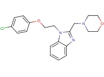 1-[2-(4-chlorophenoxy)ethyl]-2-(morpholin-4-ylmethyl)-1H-benzimidazole