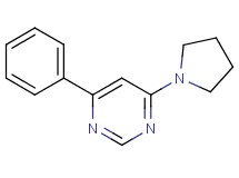 4-phenyl-6-pyrrolidin-1-ylpyrimidine