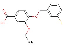 3-ethoxy-4-[(3-fluorobenzyl)oxy]benzoic acid