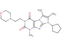 8-cyclopentyl-1,6,7-trimethyl-3-(2-morpholin-4-ylethyl)-1H-imidazo[2,1-f]purine-2,4(3H,8H)-dione