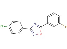 3-(4-chlorophenyl)-5-(3-fluorophenyl)-1,2,4-oxadiazole