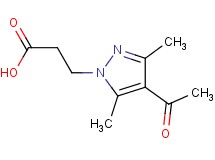 3-(4-acetyl-3,5-dimethyl-1H-pyrazol-1-yl)propanoic acid