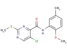 5-chloro-N-(2-methoxy-5-methylphenyl)-2-(methylthio)pyrimidine-4-carboxamide