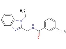 N-[(1-ethyl-1H-benzimidazol-2-yl)methyl]-3-methylbenzamide