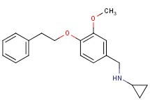 N-[3-methoxy-4-(2-phenylethoxy)benzyl]cyclopropanamine hydrochloride