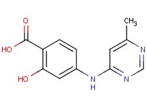 2-hydroxy-4-[(6-methylpyrimidin-4-yl)amino]benzoic acid hydrochloride