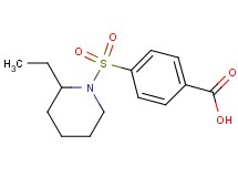 4-[(2-ethylpiperidin-1-yl)sulfonyl]benzoic acid