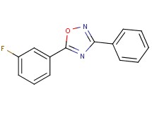 5-(3-fluorophenyl)-3-phenyl-1,2,4-oxadiazole