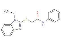 2-[(1-ethyl-1H-benzimidazol-2-yl)thio]-N-phenylacetamide